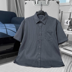 Áo Sơ Mi BIGSIZE Oxford Kẻ Sọc Xám chì