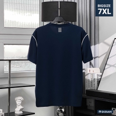 Áo thun Thể thao Big size Phối viền vai Màu Xanh đen