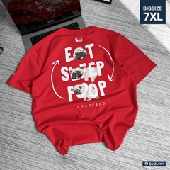 Áo Thun GASI Đỏ In Chó Cute