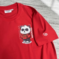 Áo Thun GASI Đỏ In Gấu Panda