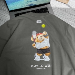 Áo thun Gasi Xi Măng in Gấu Tenis
