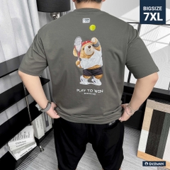 Áo thun Gasi Xi Măng in Gấu Tenis