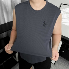 Áo thun ba lỗ Training Xám