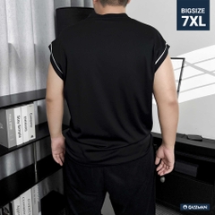 Áo thun ba lỗ Phối Viền Tay Đen