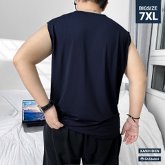 Áo Ba lỗ Bigsize trơn Xanh đen