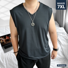 Áo Ba lỗ Bigsize trơn Xám