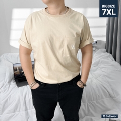 Áo Thun Bigsize Logo GA có Túi Màu Be