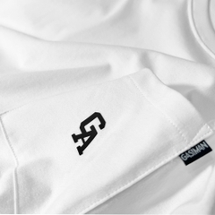 Áo Thun Bigsize Logo GA có Túi Màu Trắng