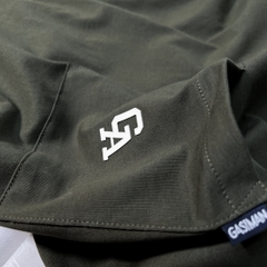 Áo Thun Bigsize Logo GA có Túi Màu Xanh rêu