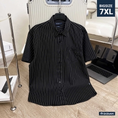 Áo Sơ Mi Bigsize Oxford Kẻ sọc Đen