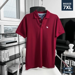 Áo Polo Bigsize Thêu con Gấu Màu Đỏ đô