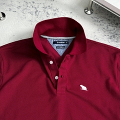 Áo Polo Bigsize Thêu con Gấu Màu Đỏ đô