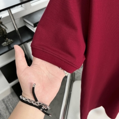 Áo Polo Bigsize Thêu con Gấu Màu Đỏ đô