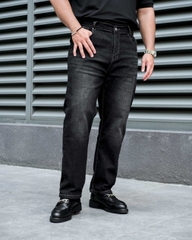 Quần Jean dài Bigsize phom Suông Màu Xám wash