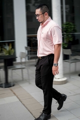 Áo Sơ Mi Bigsize Nano Co Giãn 4 Chiều Màu Hồng