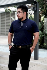 Polo Big Size Xanh Đen Trụ ẩn in Gasiman