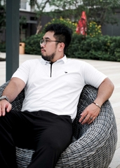 Polo Bigsize Thể Thao Trắng Trụ viền