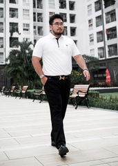 Polo Bigsize Thể Thao Trắng Trụ viền