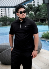 Polo Bigsize Thể Thao Đen Trụ viền