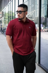 Áo Polo Cổ Chữ GASI Đỏ Đô