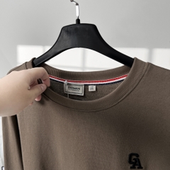 Áo Thun Tay dài Bigsize Thêu GA Màu Nâu