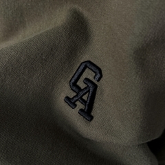 Áo Thun Tay dài Bigsize Thêu GA Màu Xanh rêu