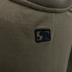 Áo Thun Tay dài Bigsize Thêu GA Màu Xanh rêu