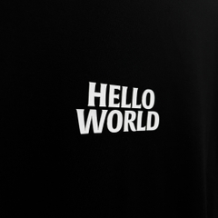 Áo Ba Lỗ Bigsize Hello World Màu Đen