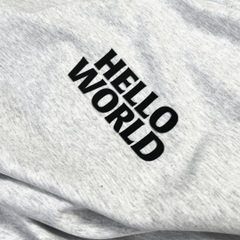 Áo Ba Lỗ Bigsize Hello World Màu Xám Hạt Tiêu