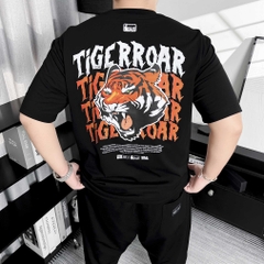 Áo thun Gasi Đen Hổ chữ