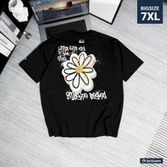 Áo thun Gasi Đen Hoa cúc sơn