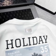 Áo Thun Gasi Trắng Holiday