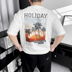 Áo Thun Gasi Trắng Holiday