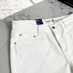 Quần ngắn Jean Big size Trơn basic Màu Trắng