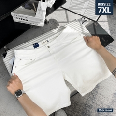 Quần ngắn Jean Big size Trơn basic Màu Trắng