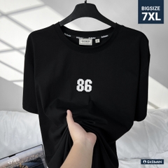 Áo Thun Bigsize Thêu 86 Màu Đen