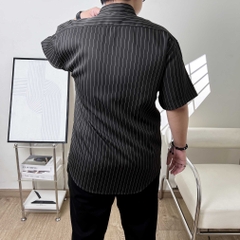 Áo Sơ Mi Bigsize Oxford Kẻ sọc Xám lông chuột