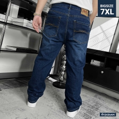Quần dài Jean Bigsize Basic trơn Màu Xanh đậm