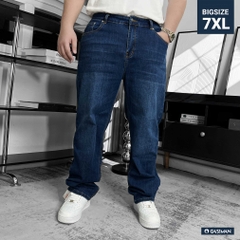 Quần dài Jean Bigsize Basic trơn Màu Xanh đậm