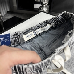 Quần ngắn Jean lưng thun Bigsize Màu Xám basic