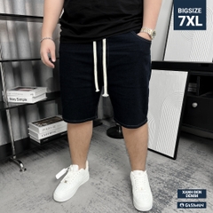 Quần ngắn Jean lưng thun Bigsize Màu Xanh đen basic