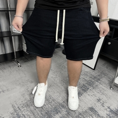 Quần ngắn Jean lưng thun Bigsize Màu Xanh đen basic