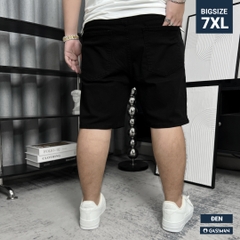 Quần ngắn Jean lưng thun Bigsize Màu Đen basic
