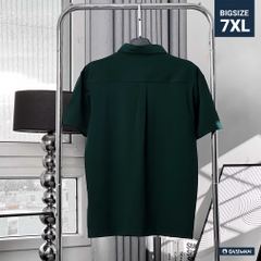 Áo Polo Big size Classy có Túi màu Xanh rêu