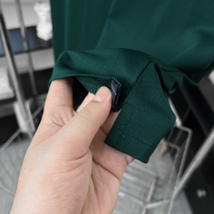 Áo Polo Big size Classy có Túi màu Xanh rêu