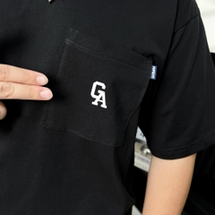Áo Thun Bigsize Logo GA có Túi Màu Đen