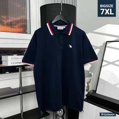 Áo Polo Bigsize Màu Xanh đen Thêu Gấu Phối cổ 3 màu
