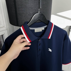Áo Polo Bigsize Màu Xanh đen Thêu Gấu Phối cổ 3 màu