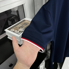 Áo Polo Bigsize Màu Xanh đen Thêu Gấu Phối cổ 3 màu