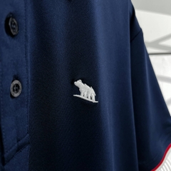 Áo Polo Bigsize Màu Xanh đen Thêu Gấu Phối cổ 3 màu